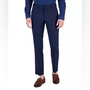 Armani Exchange Dark Blue Straight Dress Pants